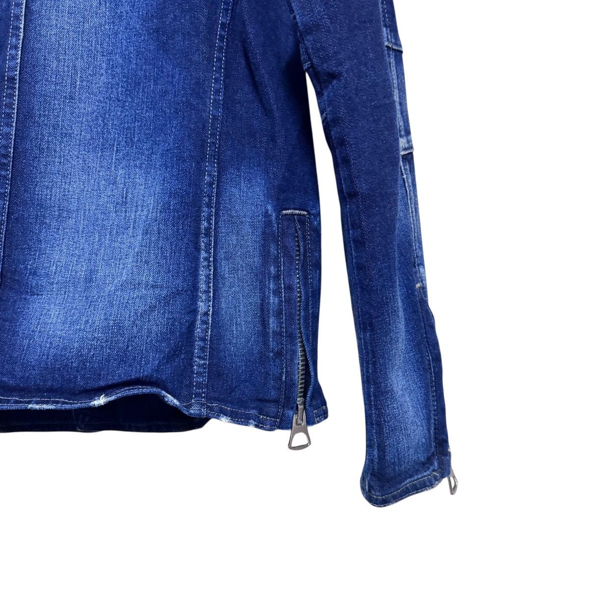 semanticdesign Semantic Design Denim Biker Jacket Distressed Size US M / EU 48-50 / 2 - 12 Thumbnail