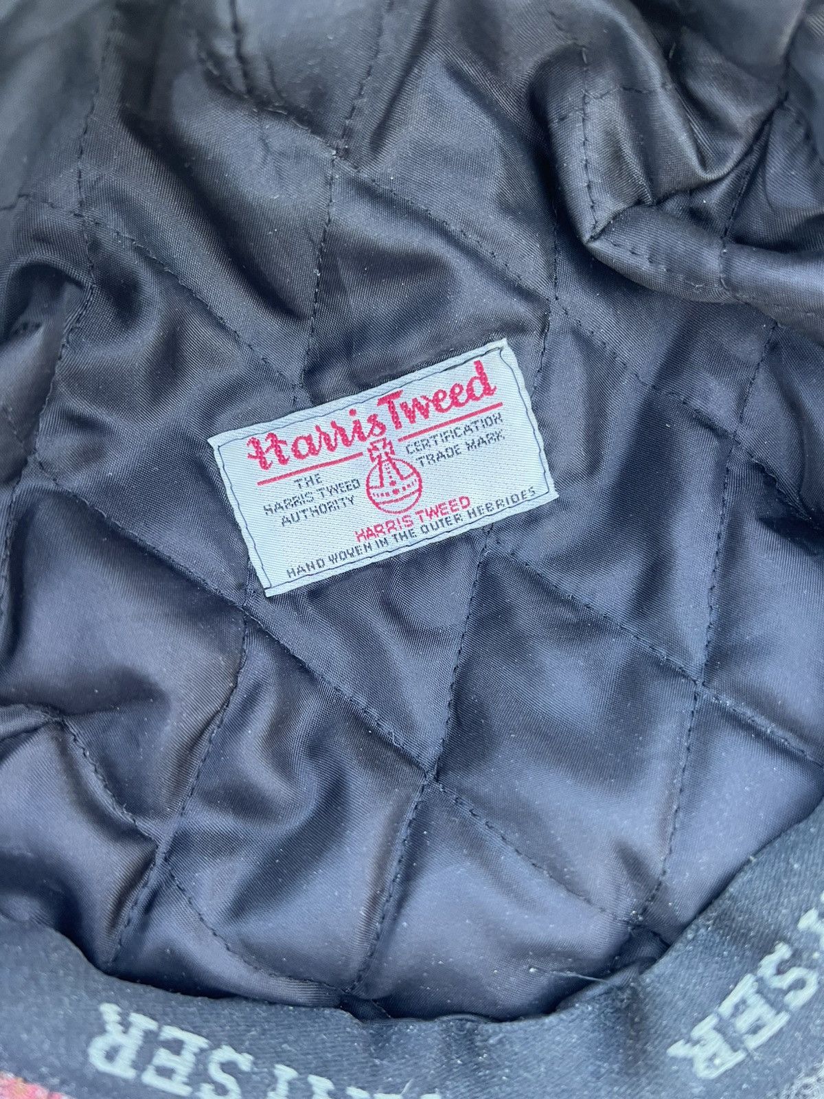 Harris Tweed × Vintage VERY RARE HARRIS TWEED KNIT RETRO CAP ENGLAND STYLE 90s Y2K Size ONE SIZE - 7 Thumbnail