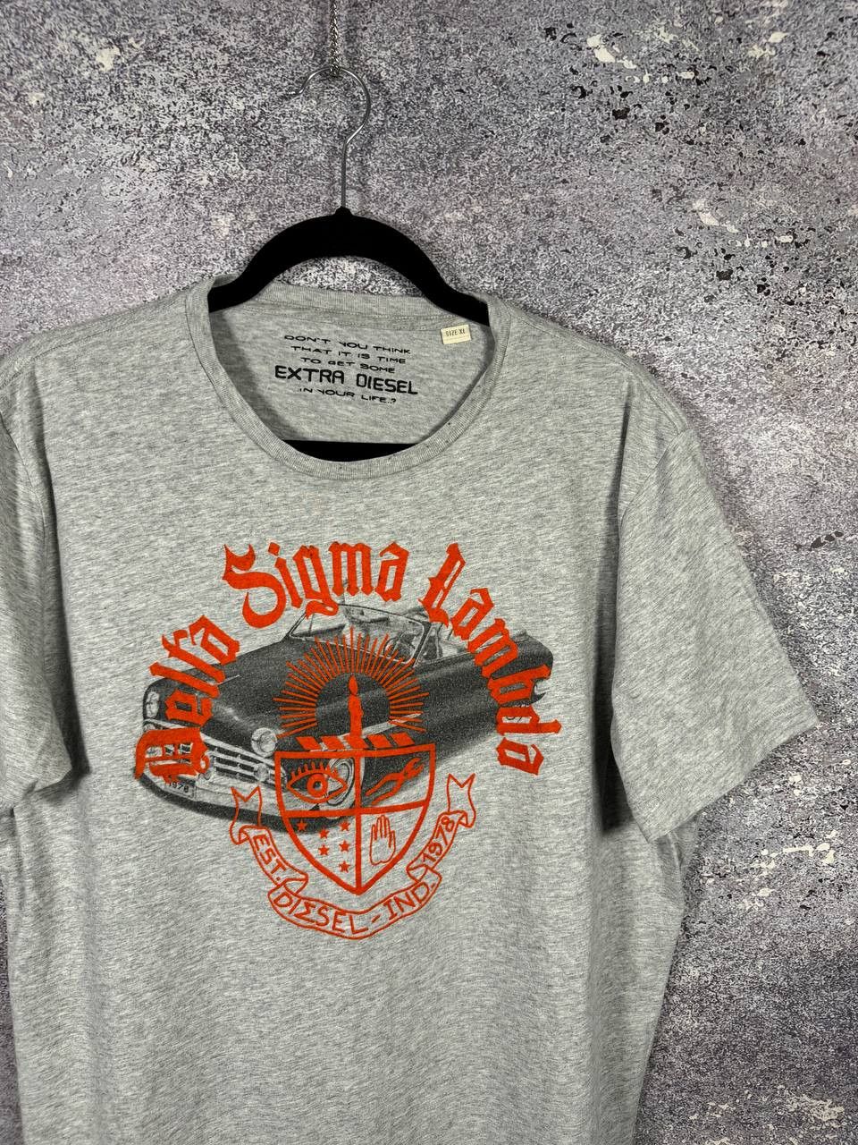 Diesel Diesel Delta Sigma Lambda Printed T-Shirt Men's XL Size US XL / EU 56 / 4 - 5 Thumbnail