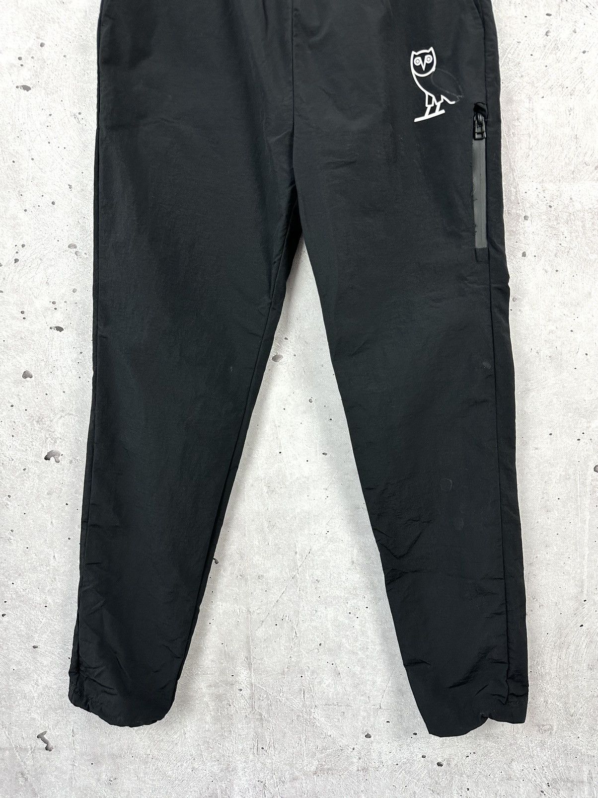 Drake × October's Very Own OVO October’s Very Own Black Nylon Joggers Pants Size US 30 / EU 46 - 6 Thumbnail
