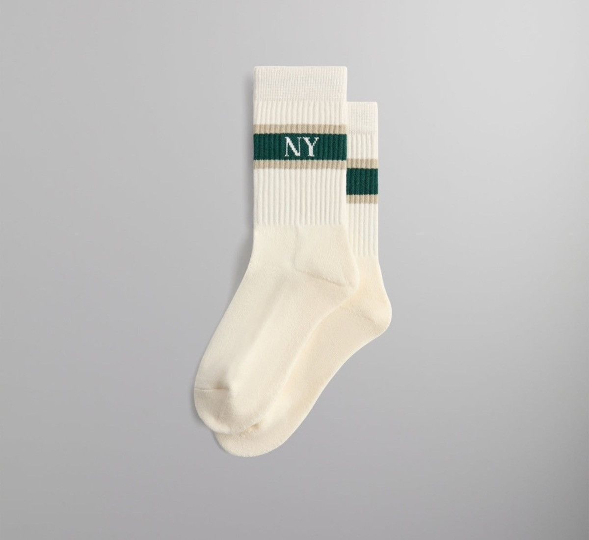 Kith Kith New York Striped Crew Socks in Chronicle FW24 One Size Size ONE SIZE - 1 Thumbnail