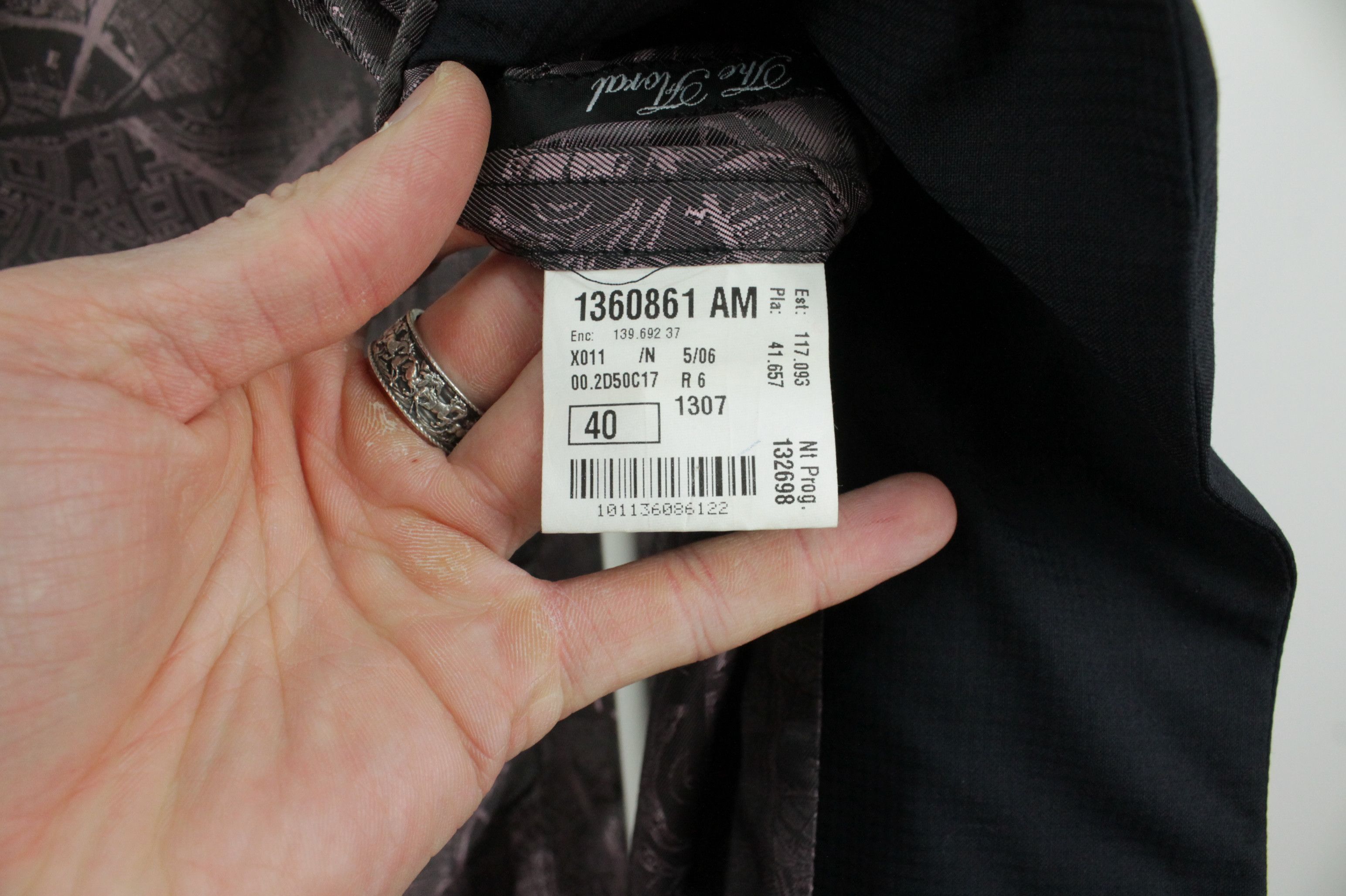 Paul Smith Paul Smith The Floral Navy Wool Slim Fit Suit Blazer Men's Size US M / EU 48-50 / 2 - 11 Thumbnail