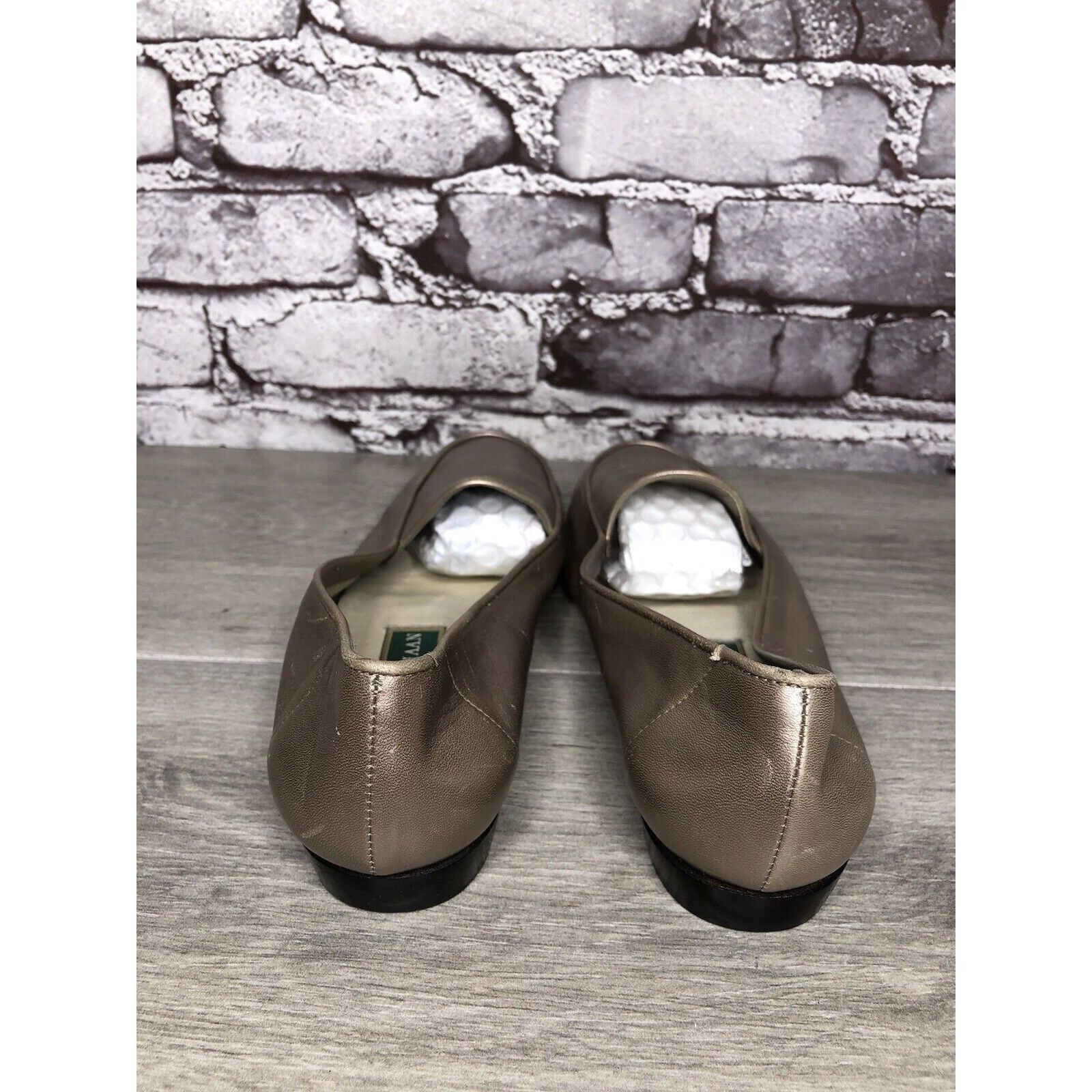 Cole Haan Cole Haan Pewter Silver Leather Slip On Loafer Flats Women S Size US 7.5 / IT 37.5 - 4 Thumbnail