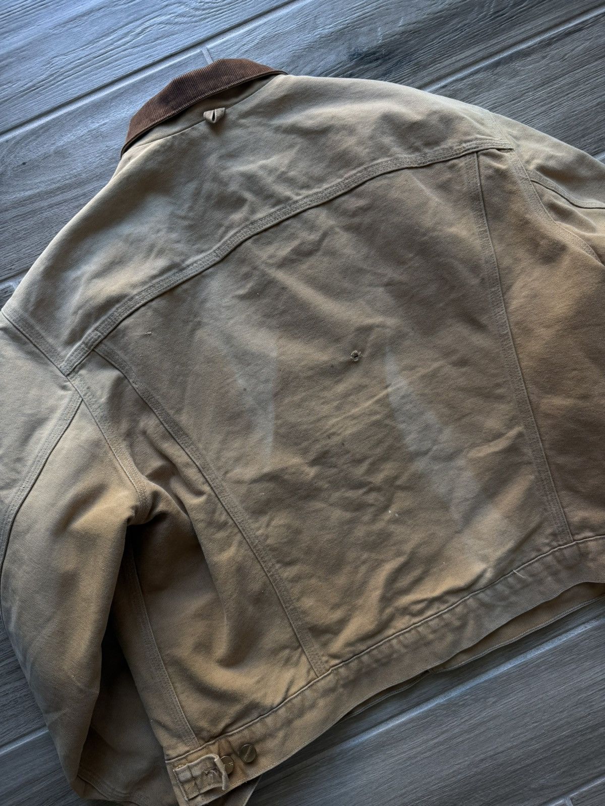 Carhartt Crazy Rare Vintage Distressed Carhartt Button WorkwearJacket Size US L / EU 52-54 / 3 - 12 Thumbnail