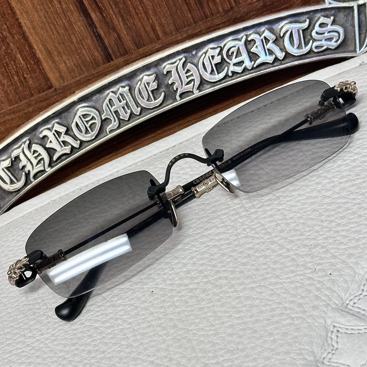 image of Chrome Hearts Pills Iii Sunglasses in Black, Men's