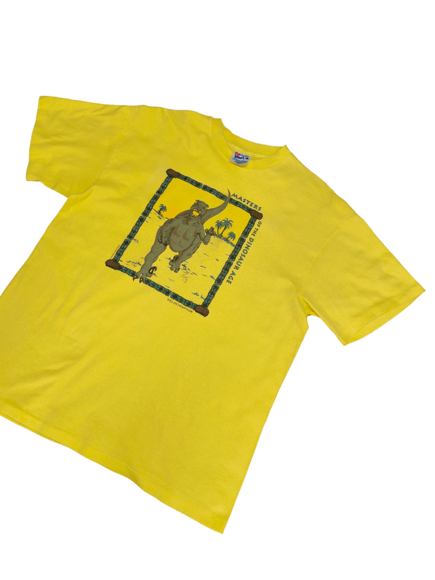 Vintage Vintage 90s Dinosaur Velociraptor T-Shirt Size US L / EU 52-54 / 3 - 7 Thumbnail