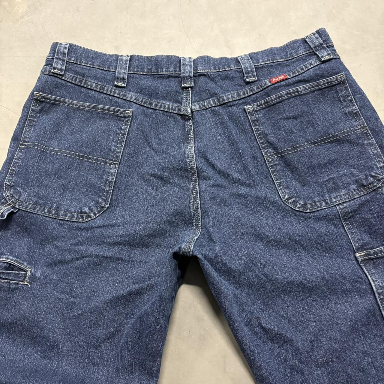 Vintage Crazy Vintage Y2K/2000s Baggy Carpenter Workwear Style Dark Wash Denim Jeans! Size US 38 / EU 54 - 7 Thumbnail