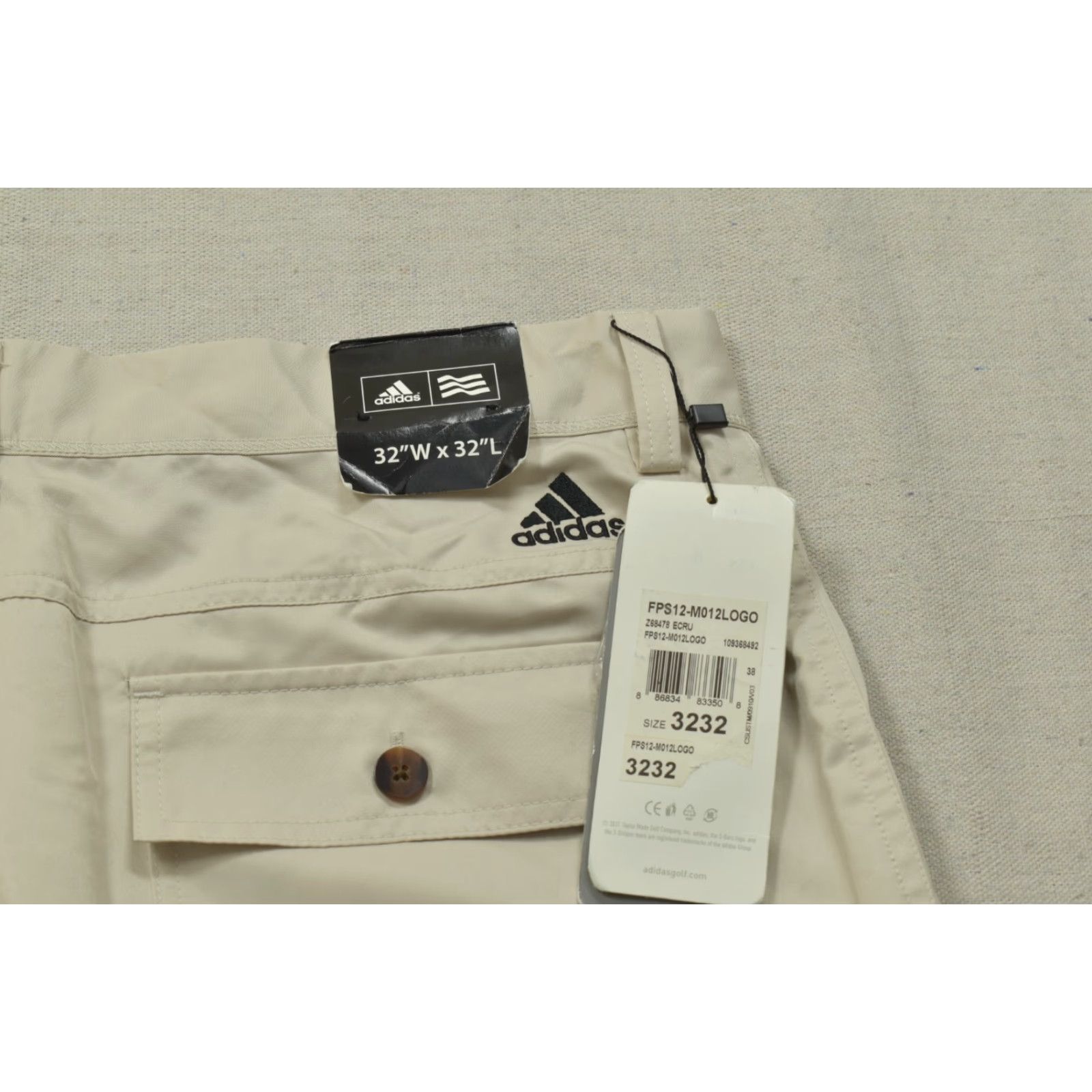 Adidas Adidas Golf Climalite Pants Men 32x32 Beige Chino Straight Front Jeans Style Logo New With Tags FPS12-M012LOGO Size US 32 / EU 48 - 5 Thumbnail