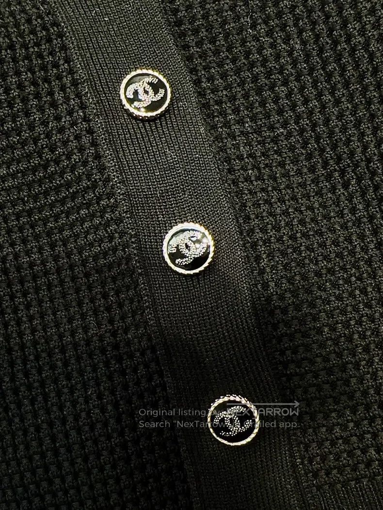 Chanel Chanel 21P black side button knitted suspender Size XS / US 0-2 / IT 36-38 - 4 Thumbnail