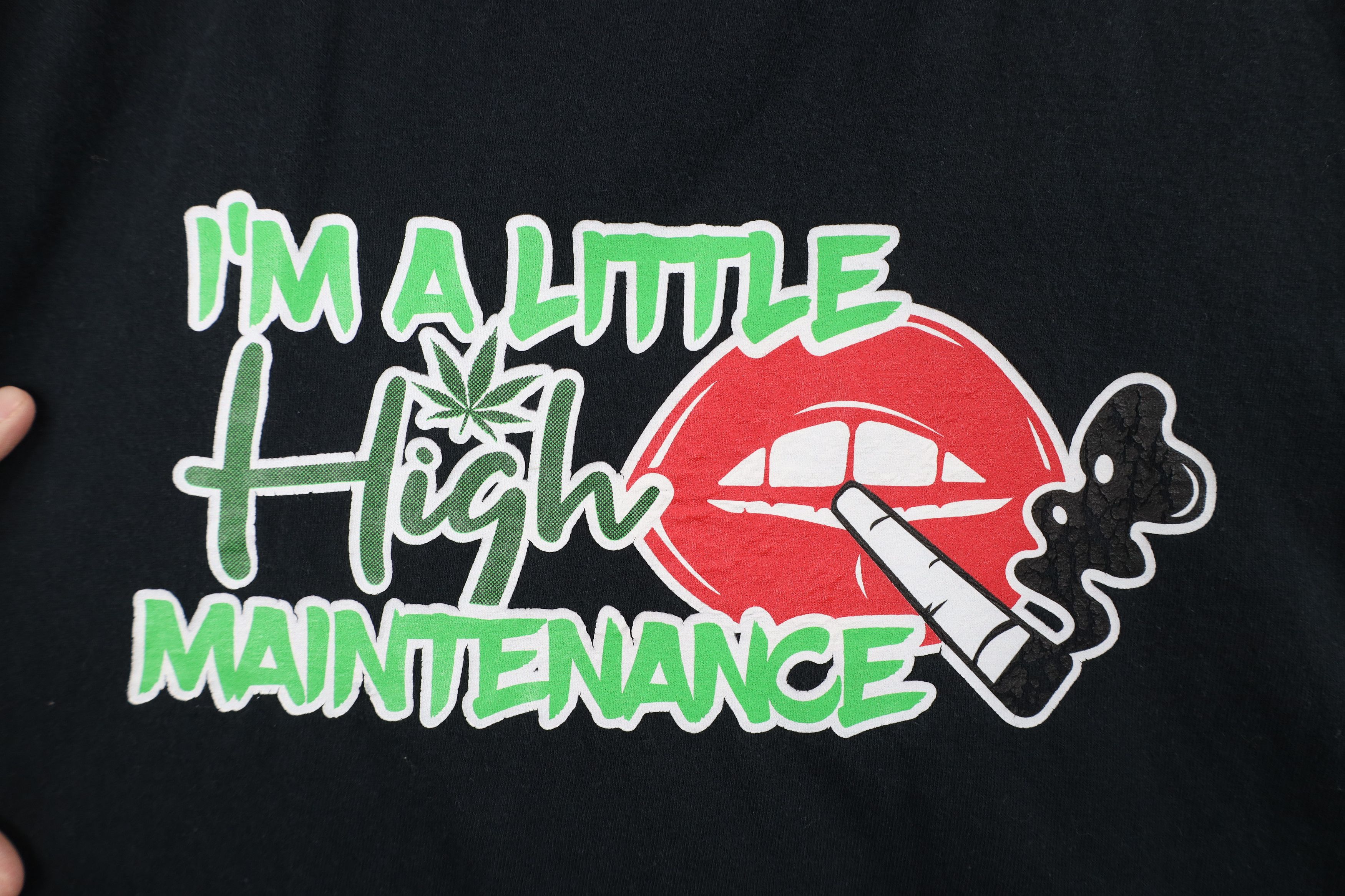 Vintage Vintage Y2K Streetwear I'm A Little High Maintenance T-Shirt Size US XL / EU 56 / 4 - 4 Thumbnail