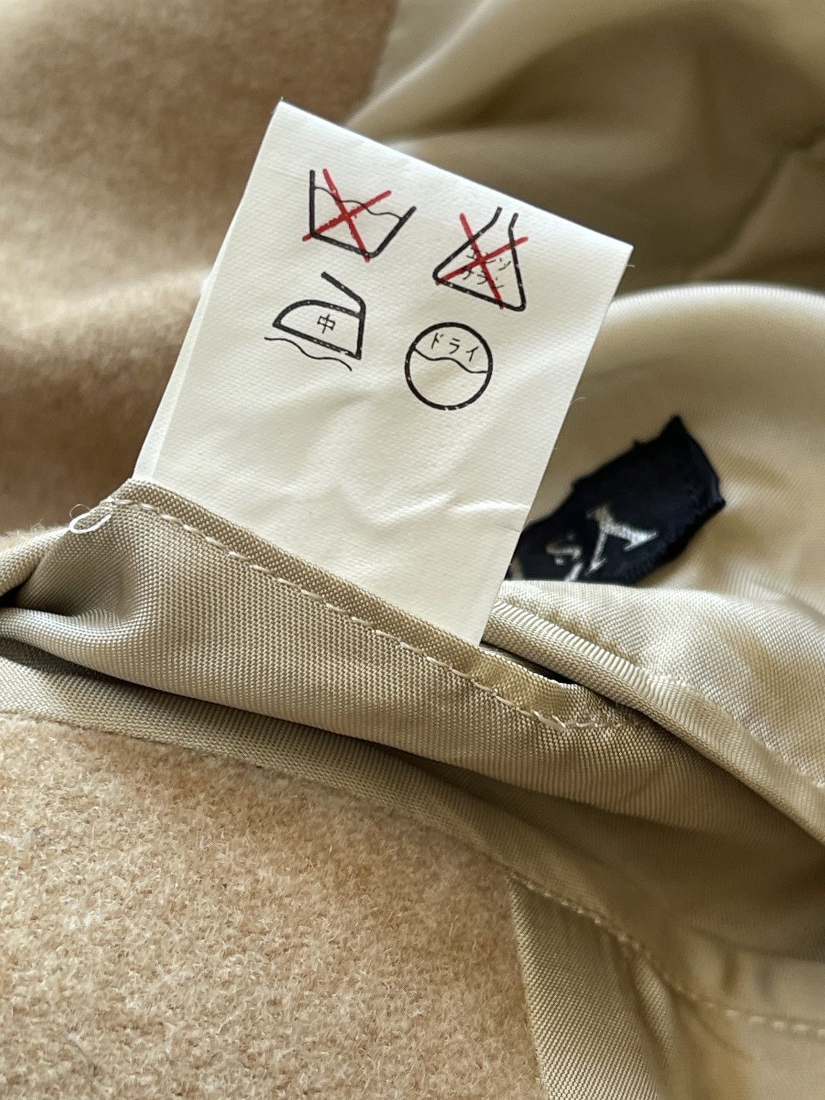 Yohji Yamamoto SAMPLE Y's Bis Beige Cashmere Coat Size US S / EU 44-46 / 1 - 9 Thumbnail