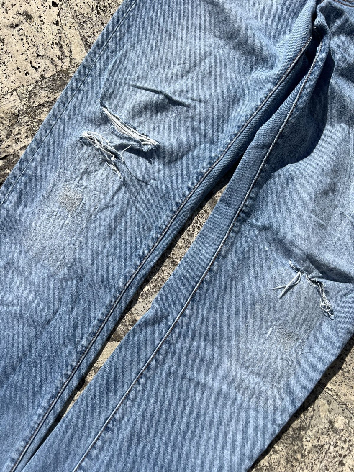 Dior Dior Homme destroyed denim jeans by KVA archive 2000s Size US 33 - 3 Thumbnail