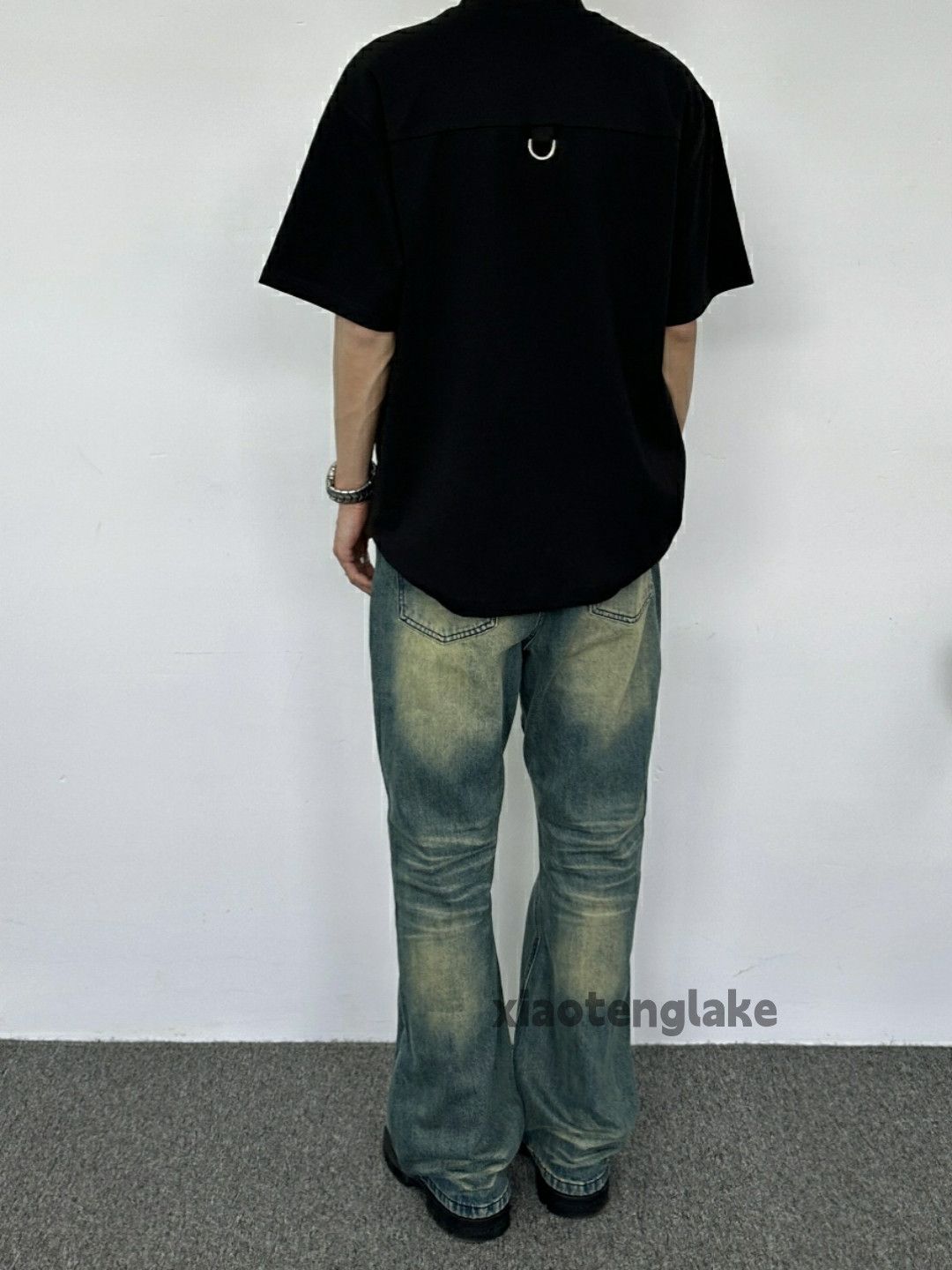 Jean × Vintage washed faded cleanfit yuppie punk grunge flared jeans Size US 30 / EU 46 - 2 Thumbnail