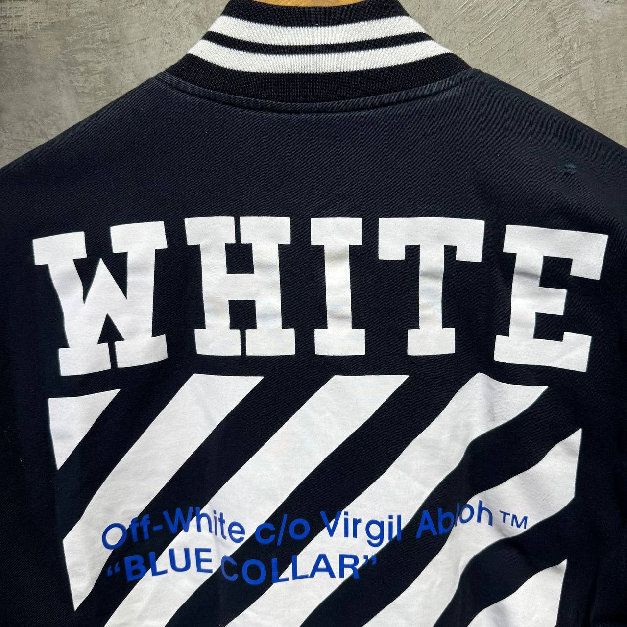 Off-White Off-White “Blue collar” Bomber jacket rare piece Size US M / EU 48-50 / 2 - 4 Thumbnail