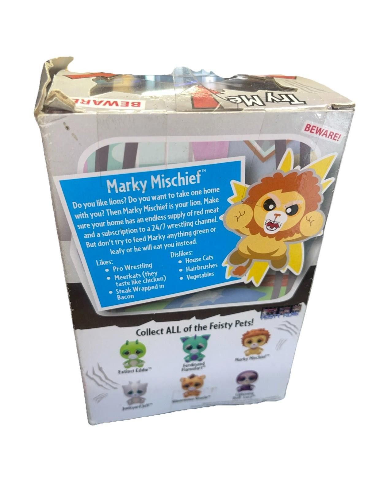 Other NEW! Feisty Pets - Marky Mischief Lion 4" Figure Beware! Size ONE SIZE - 4 Thumbnail