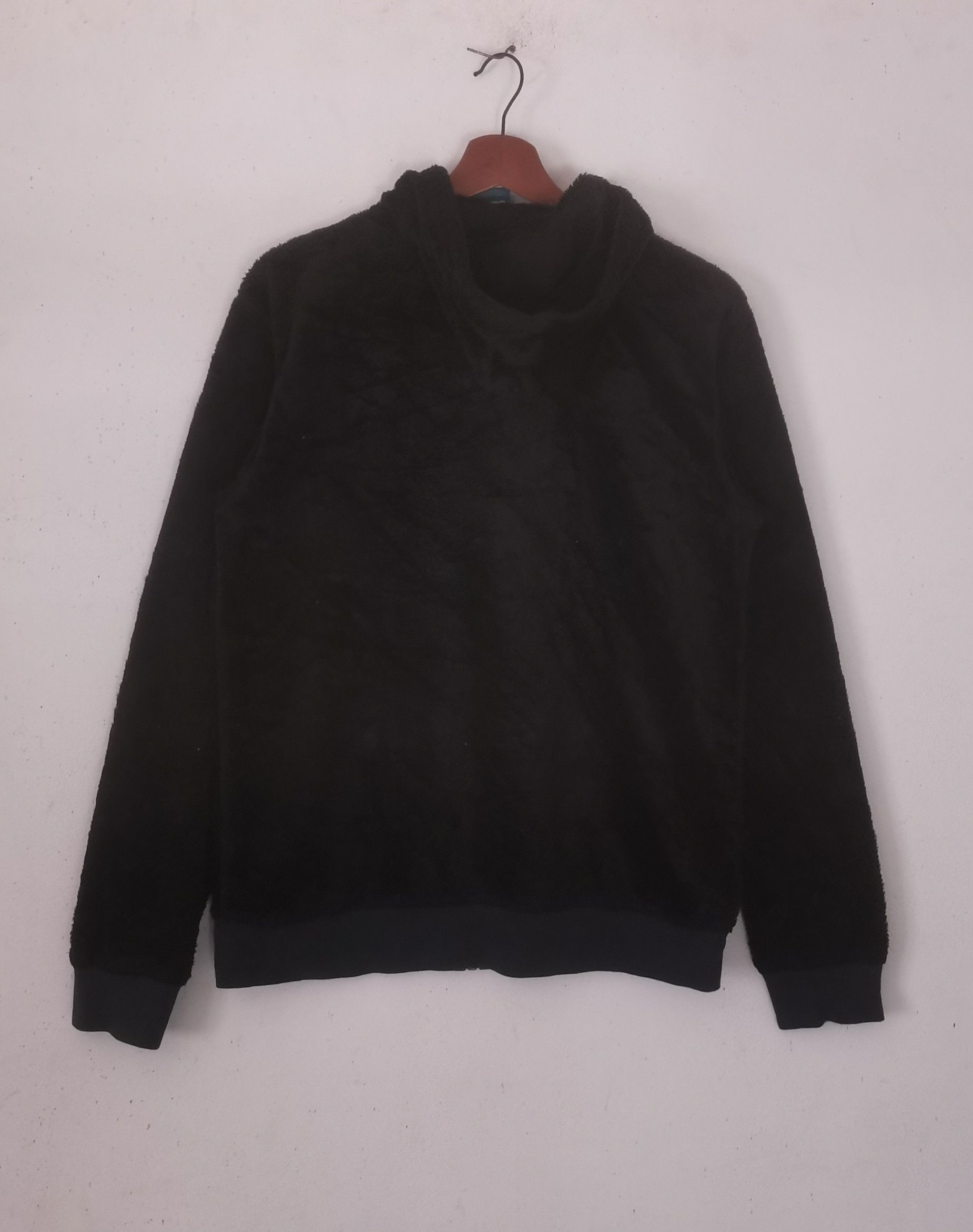Adidas × Vintage Rare Adidas fleece jacket hoodies big logo black colour Size M / US 6-8 / IT 42-44 - 3 Thumbnail