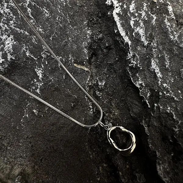 Jewelry Stylish Silver Pendant Necklace Size ONE SIZE - 4 Thumbnail