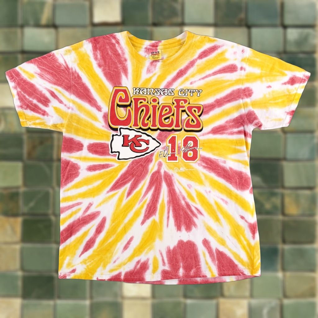 Anvil **VINTAGE KANSAS CITY CHIEFS 90S TIE DYE T SHIRT XL MEN** User: Vintage Kansas City Chiefs 90s Tie Dye T-Shirt XL Men Size US XL / EU 56 / 4 - 1 Thumbnail
