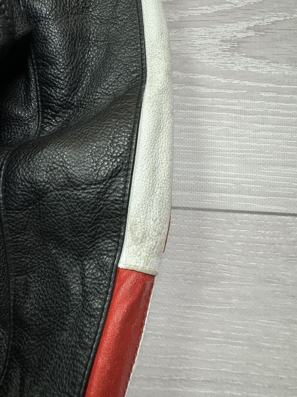 Vintage Cordon Gear USA Flag Big Logo Vintage Leather Jacket Size US S / EU 44-46 / 1 - 14 Thumbnail