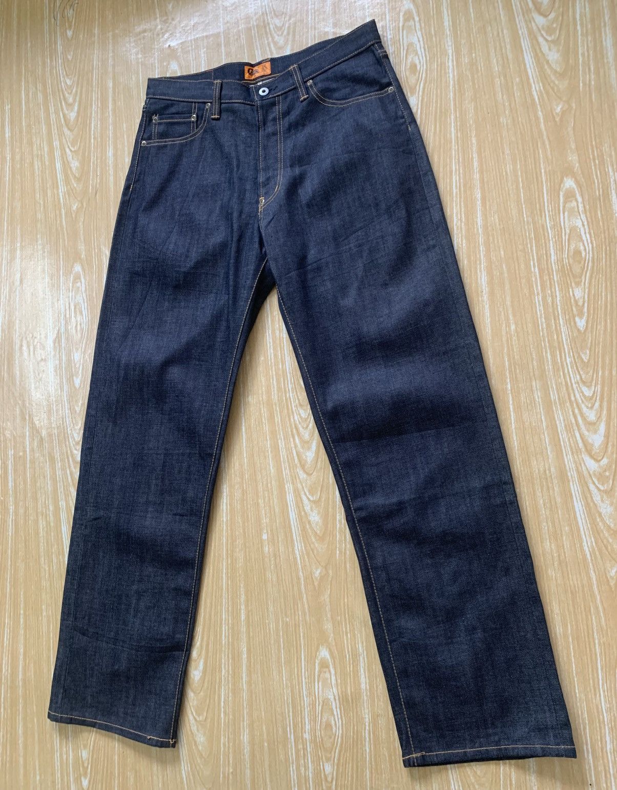 Japanese Brand 🔥 Rare.. Calee Selvedge Hard Denim Jeans Pants Size US 33 - 5 Thumbnail