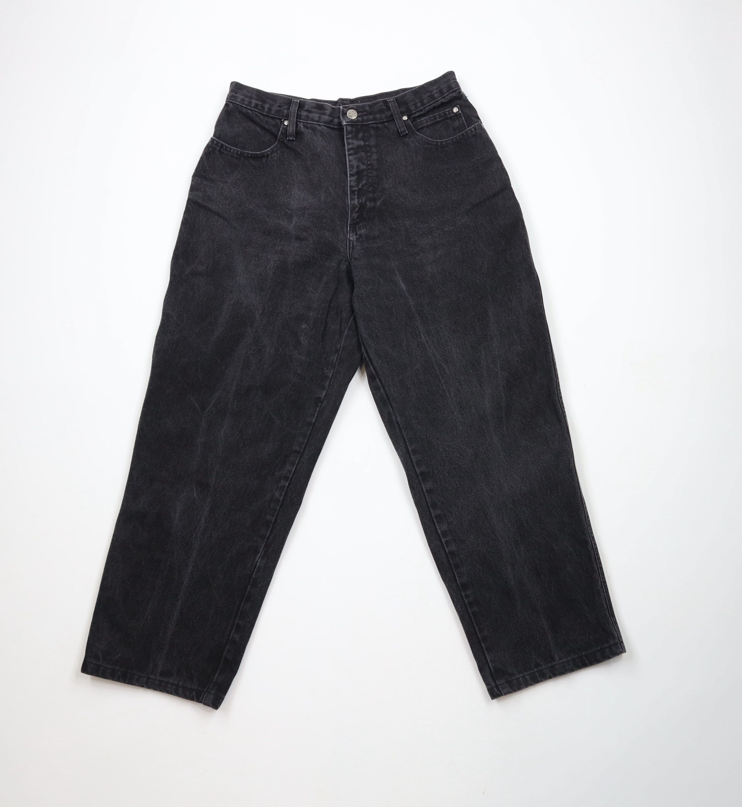 Harley Davidson × Vintage Vintage 90s Harley Davidson Fit Denim Jeans Black USA Size 36" / US 14 / IT 50 - 1 Thumbnail