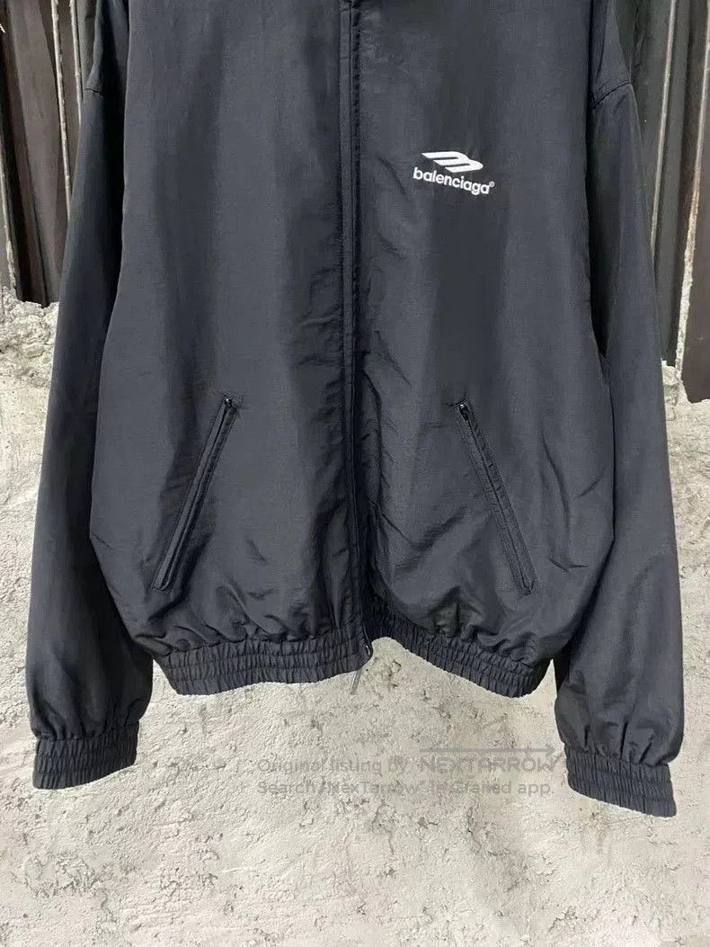 Balenciaga Balenciaga Black Embroidered Zip Jacket. Size US S / EU 44-46 / 1 - 4 Thumbnail