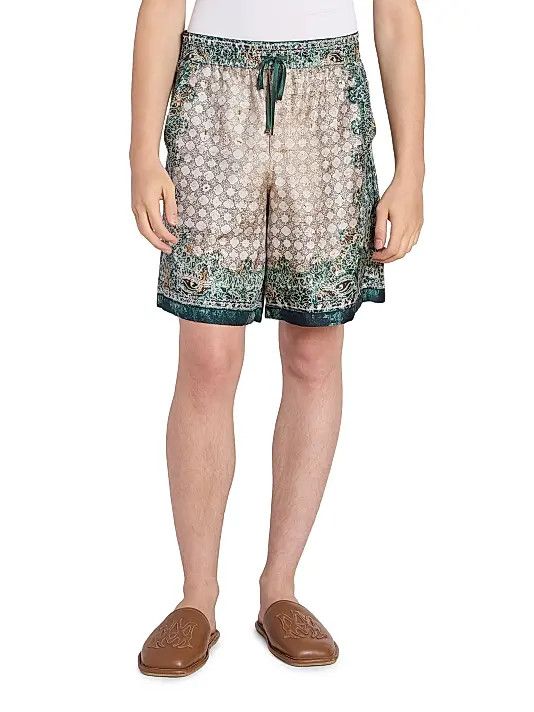 Amiri os11x0526 Bandana Drawstring Shorts in Multicolor Size US 34 / EU 50 - 3 Thumbnail