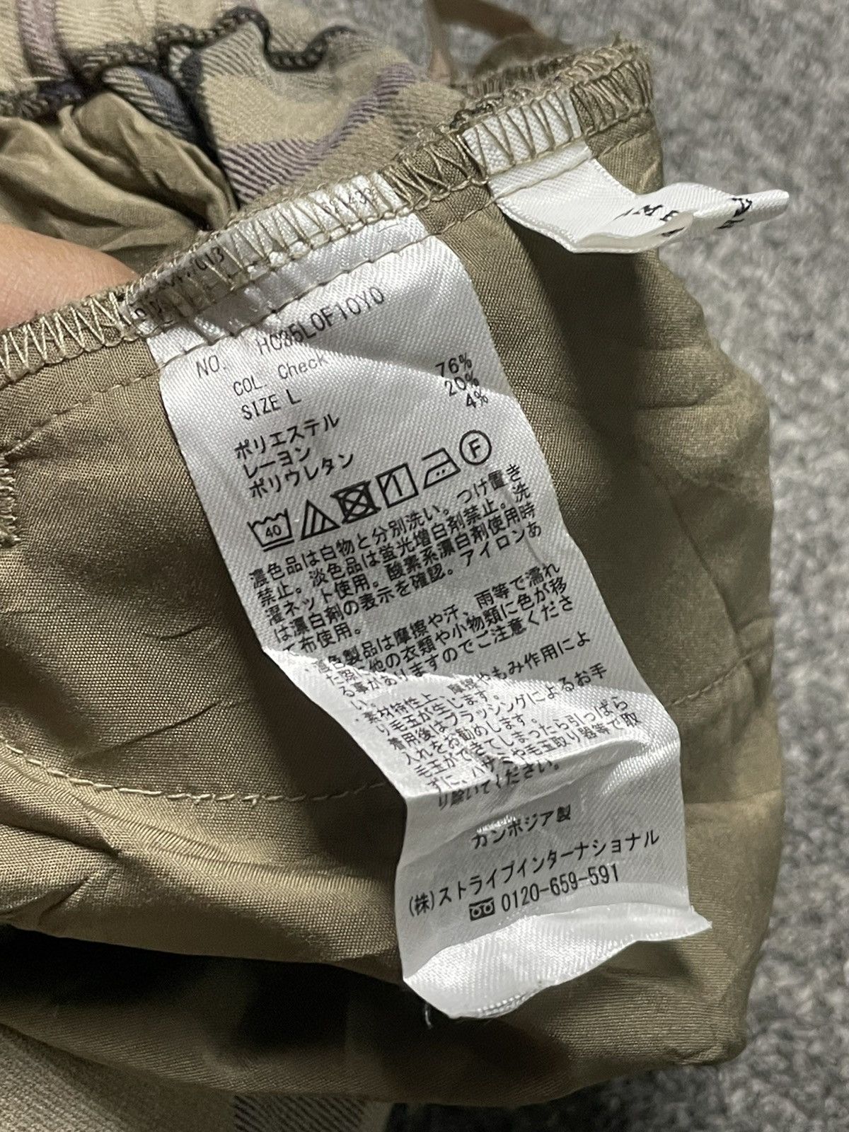 Japanese Brand × Vintage AMERICAN HOLIC Checkered Casual Pants (89) Size US 26 / EU 42 - 10 Thumbnail