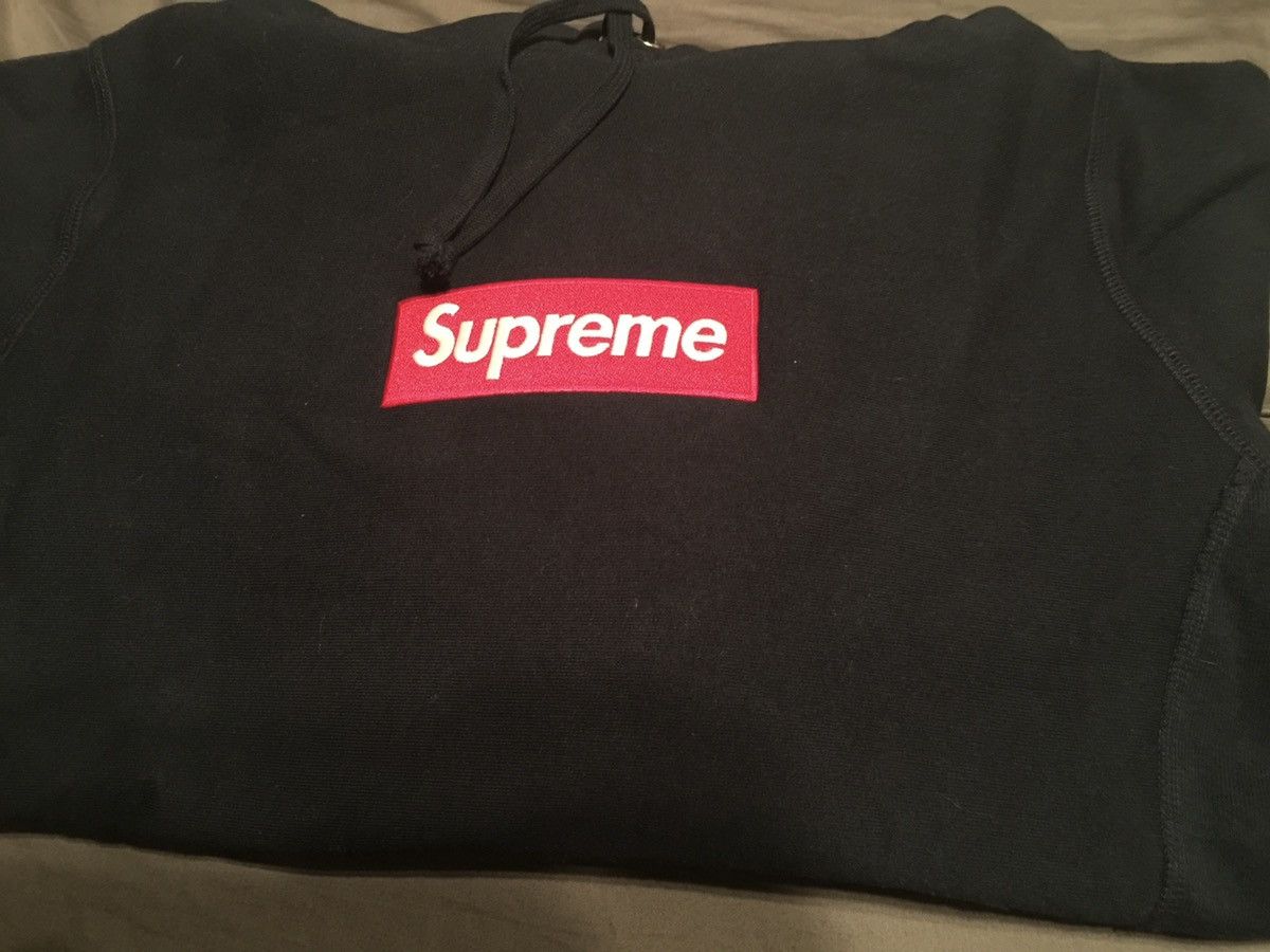 Supreme Supreme Box Logo Hooded Sweatshirt Navy Size US M / EU 48-50 / 2 - 1 Thumbnail