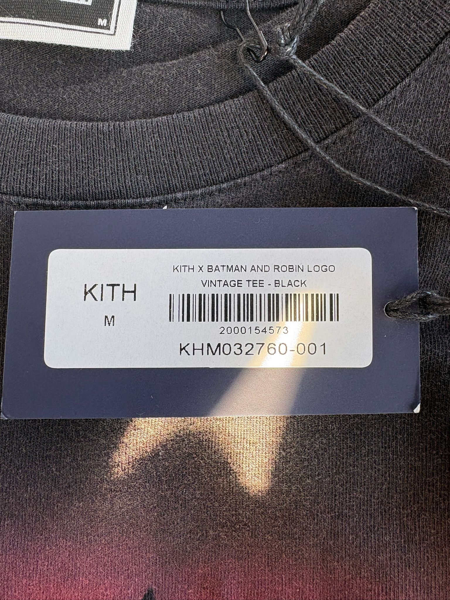 Kith Kith "Batman And Robin" Logo Vintage Tee (Black) Size US M / EU 48-50 / 2 - 4 Thumbnail