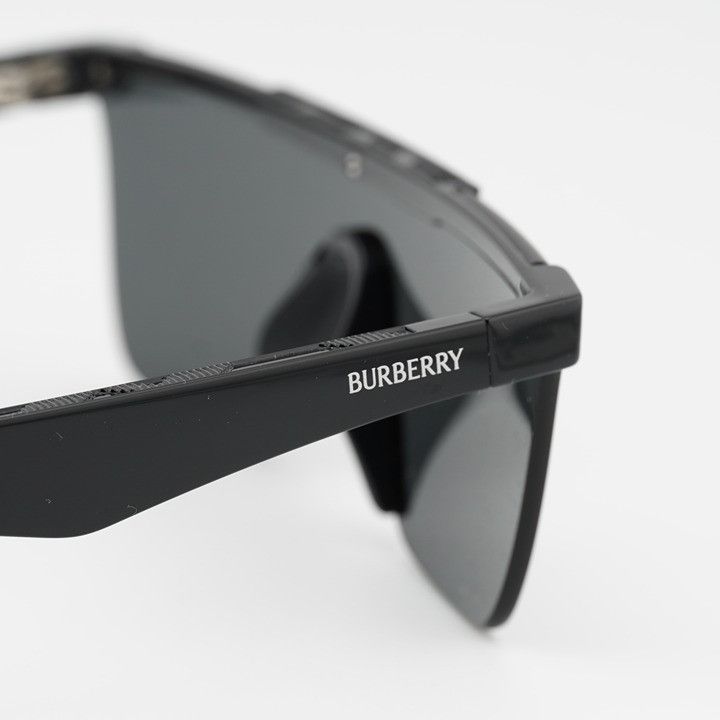 Burberry Burberry BE4480D 300187 Sunglasses Black Rectangle Frame Size ONE SIZE - 9 Thumbnail