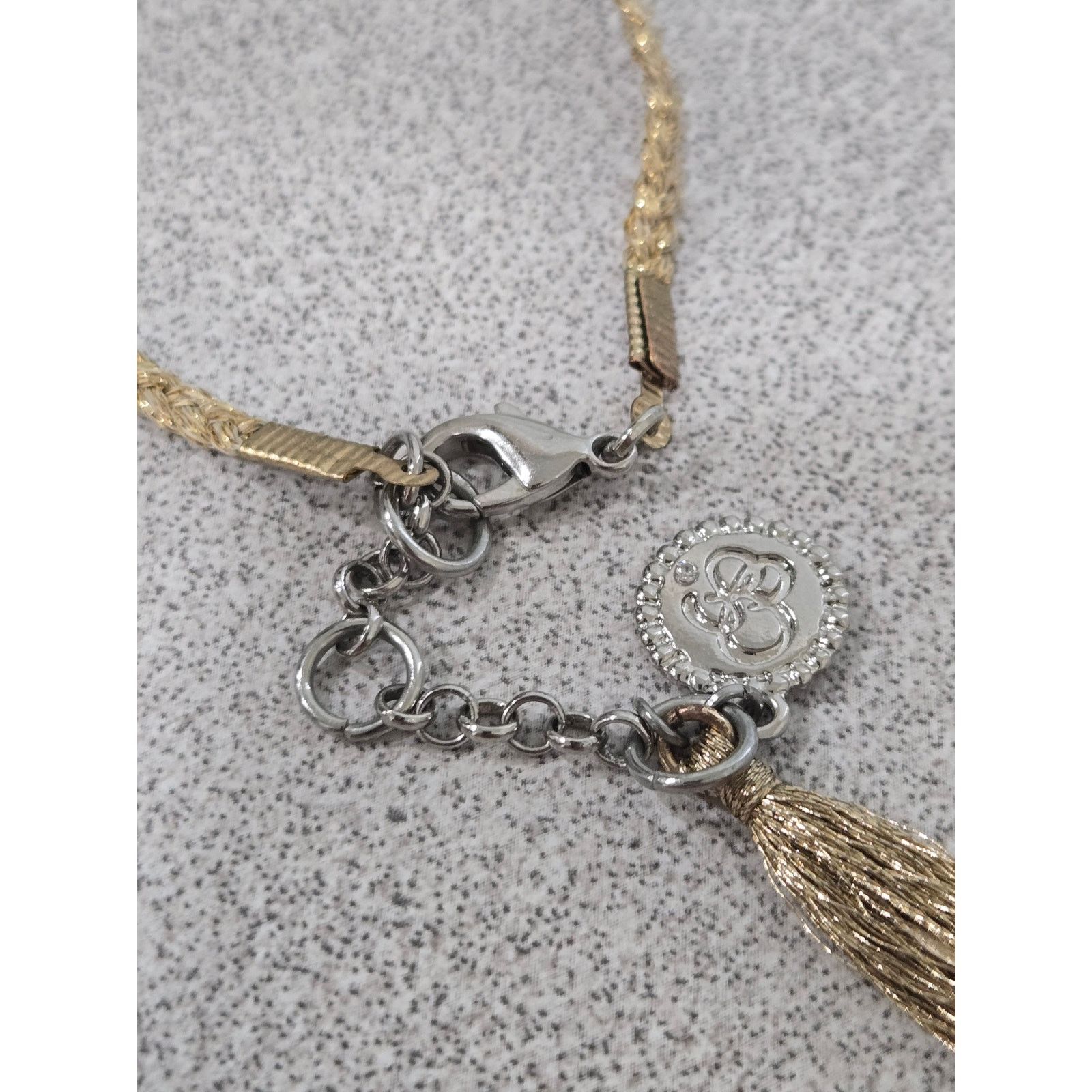 Jessica Simpson Jessica Simpson Gold Amber Beaded Teardrop Pendant Necklace Size ONE SIZE - 3 Thumbnail