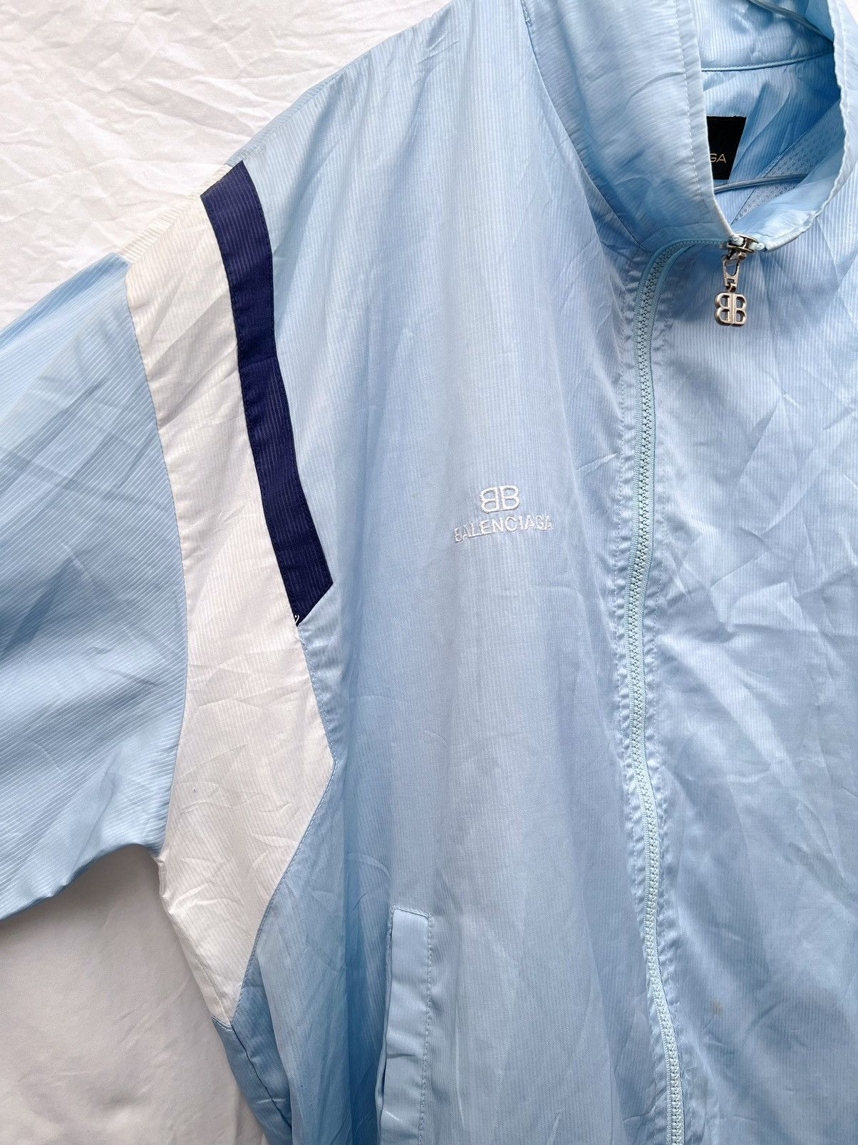 Balenciaga Balenciaga cotton candy blue track jacket ❄️ Size US M / EU 48-50 / 2 - 4 Thumbnail
