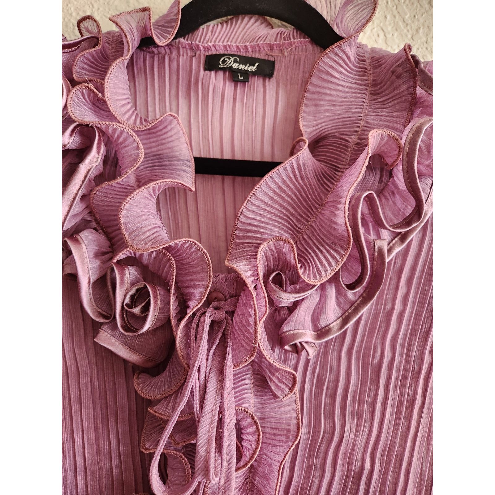 Other y2K Daniel Women's Ruffle Button Up Blouse Lg Size L / US 10 / IT 46 - 7 Thumbnail