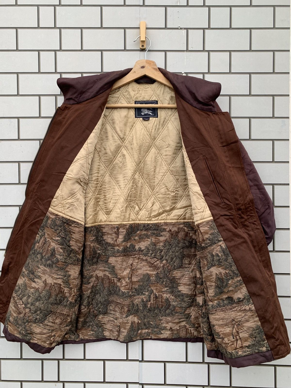 Burberry Vintage Burberrys Sun Faded Bomber Jacket Size US M / EU 48-50 / 2 - 2 Thumbnail