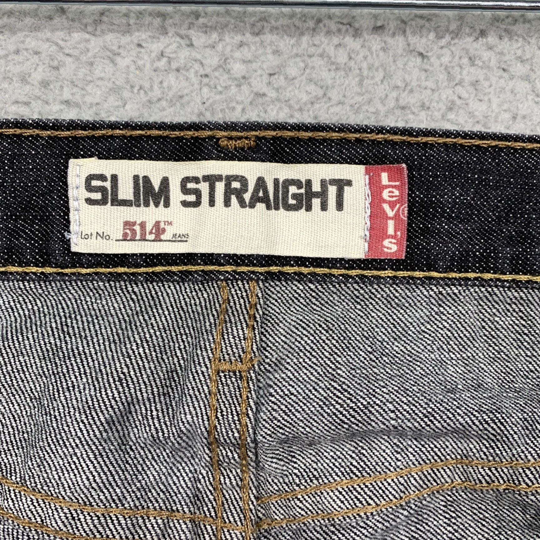 Levi's Levi's 514 Slim Straight Fit Jeans Mens Heather Black Denim 37W 32L Jeans Mens Slim Denim Size US 37 - 7 Thumbnail