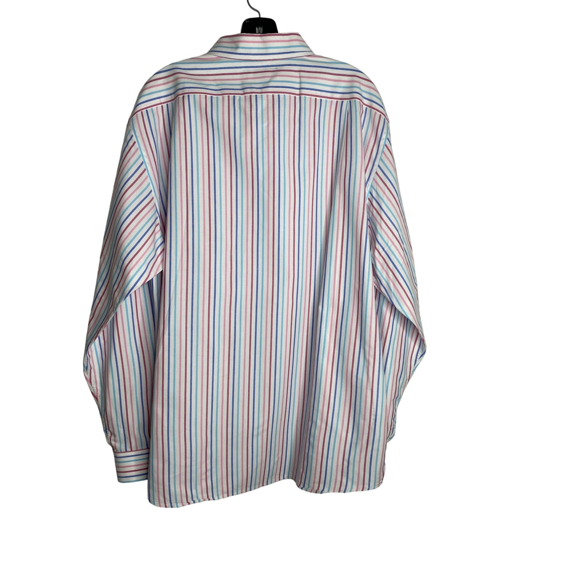 Cremieux DANIEL CREMIEUX MEN'S STRIPE PIN POINT OXFORD BUTTON-DOWN DR Size US L / EU 52-54 / 3 - 2 Thumbnail
