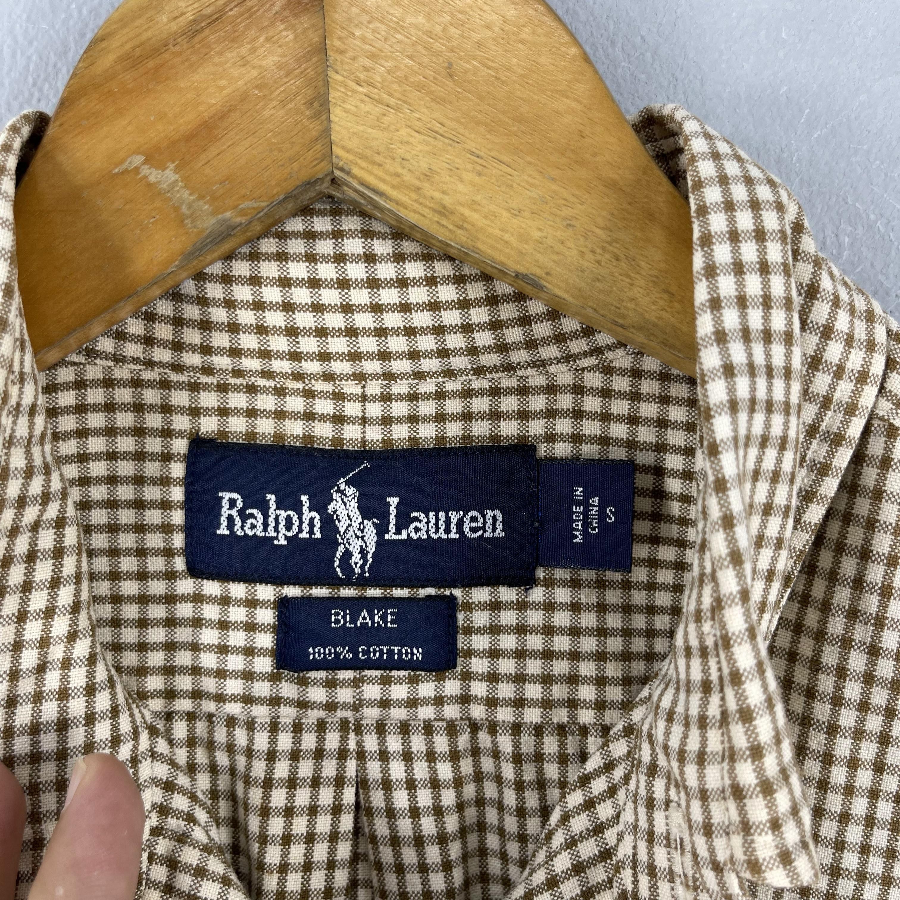 Polo Ralph Lauren Vintage 90's POLO Ralph Lauren Checkered Gingham Flannel Size US S / EU 44-46 / 1 - 4 Thumbnail