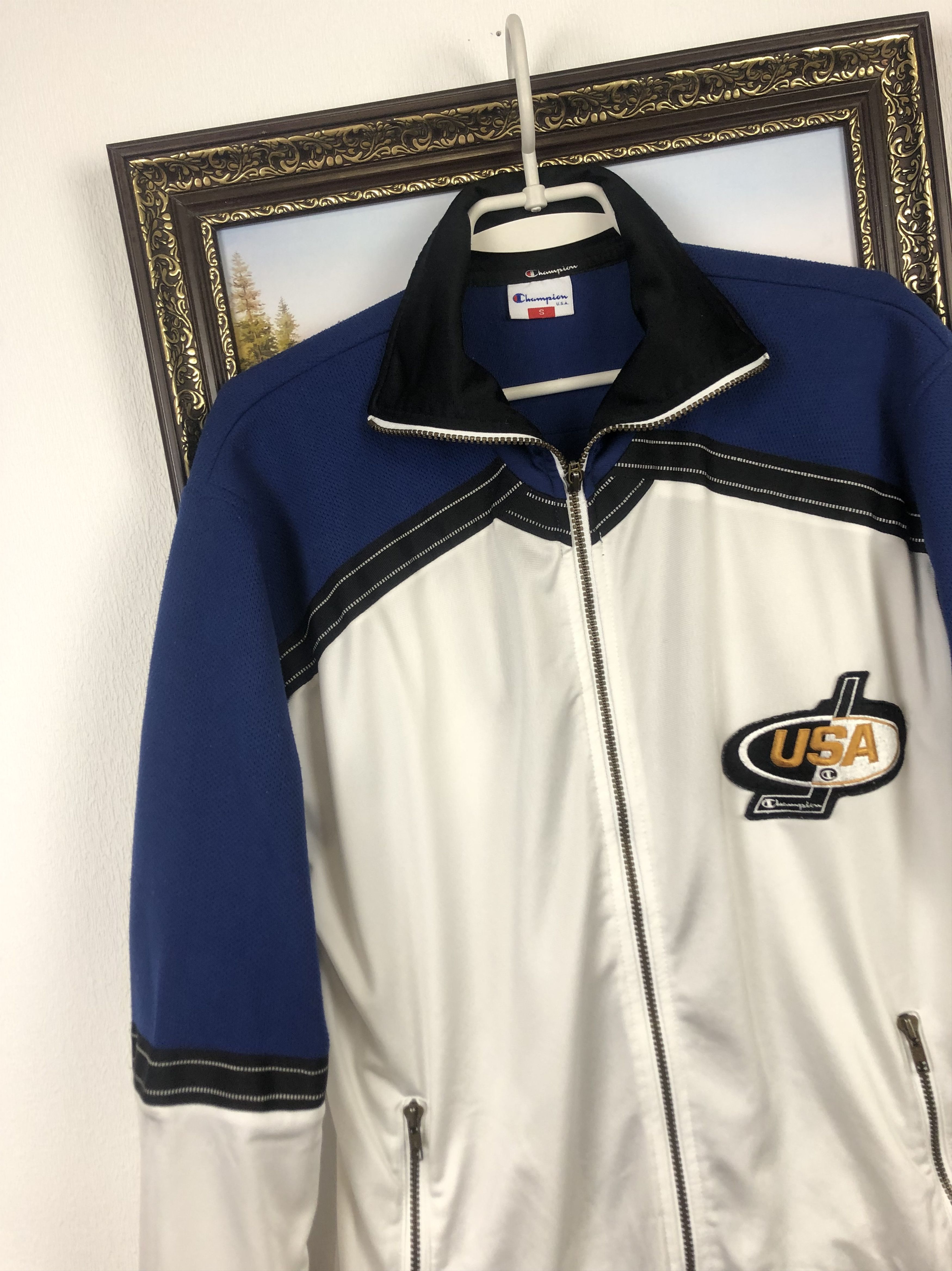 Champion Vintage Champion USA Team Top Jacket Ice Hockey Sweatshirt Size US S / EU 44-46 / 1 - 3 Thumbnail