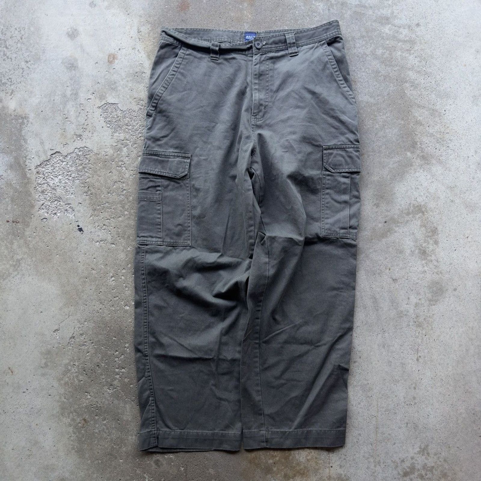 Vintage Vintage Baggy Green Cargo Pants ERD Grunge Skater Size US 35 - 1 Thumbnail