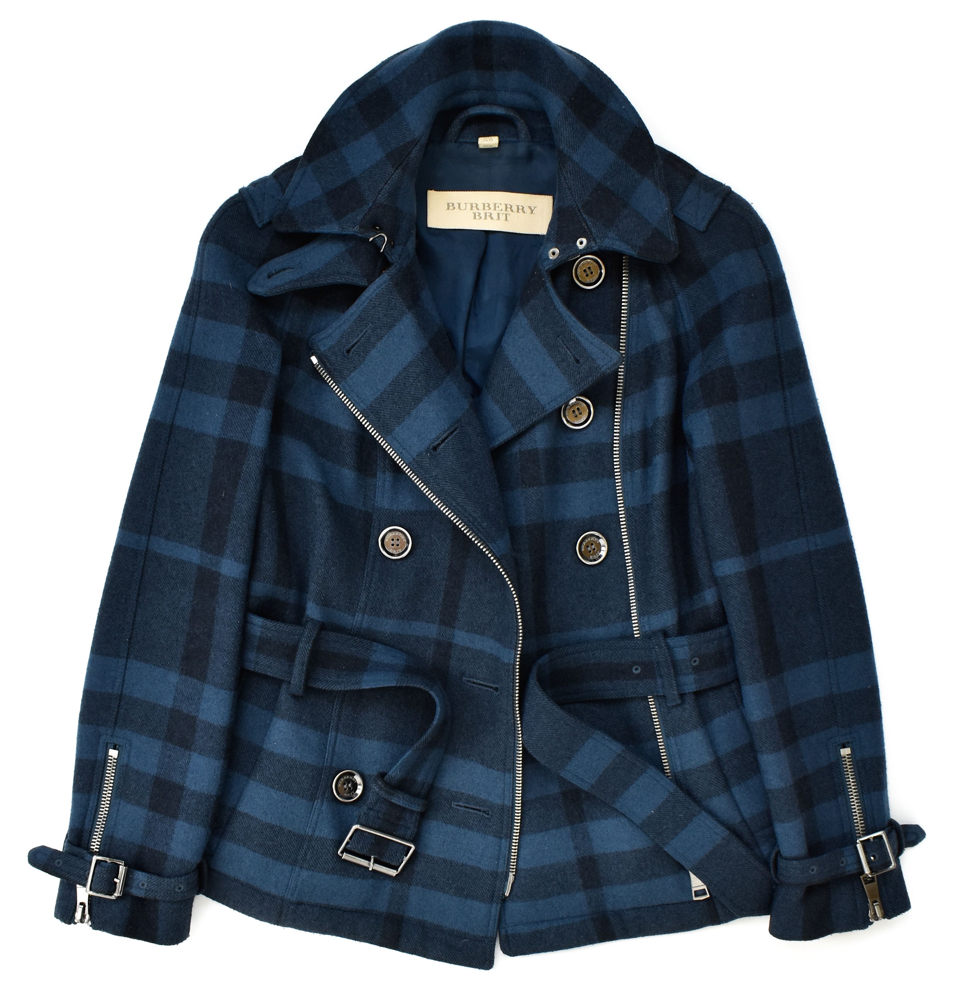 Burberry BURBERRY Brit Full Nova Check Wool Trench Coat Belted Jacket Size M / US 6-8 / IT 42-44 - 7 Thumbnail
