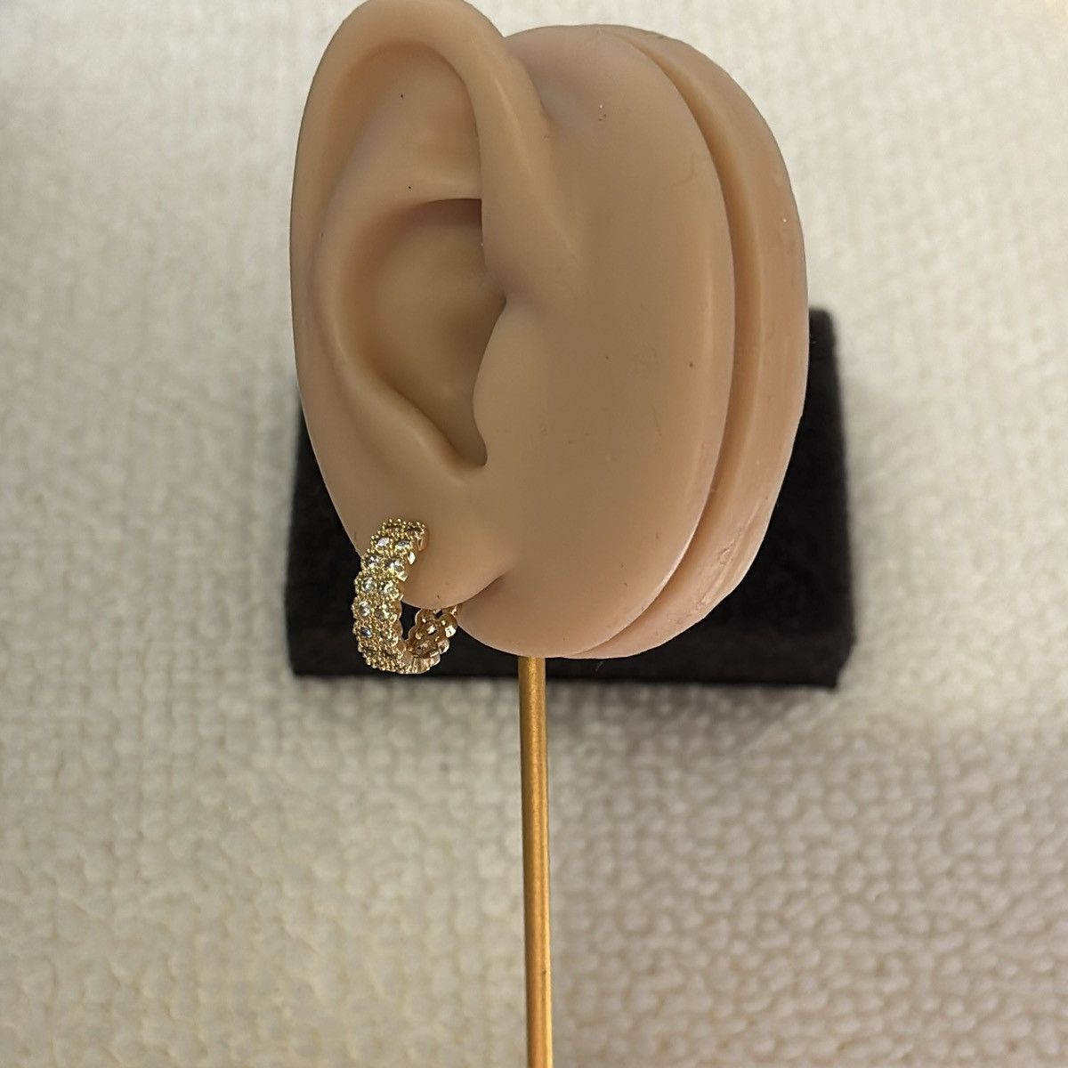 Other 15mm CZ Small Hoop Earrings for Men Women Size ONE SIZE - 9 Thumbnail