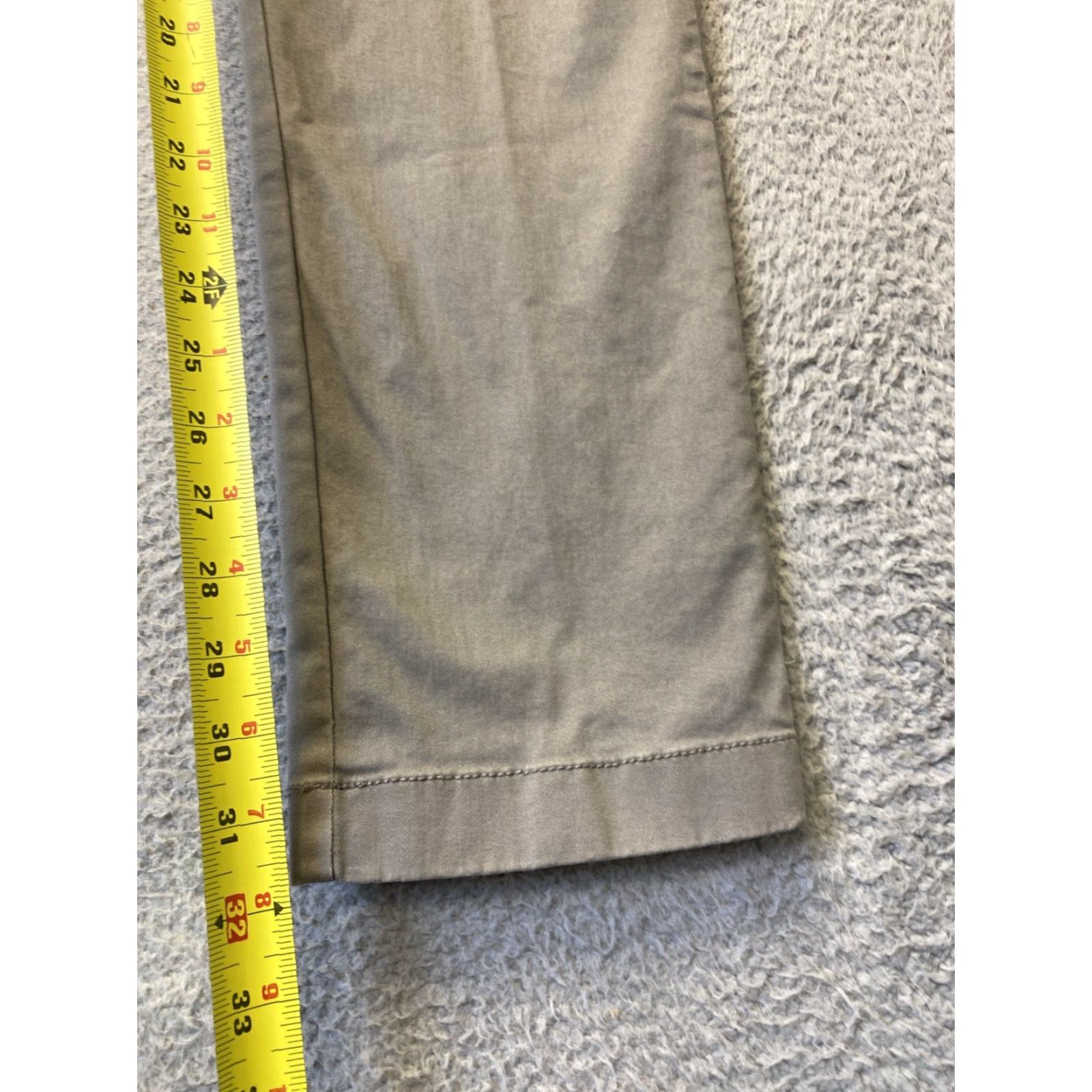J.Crew VINTAGE J.CREW Men’s Gray Cotton Chino Pants Tapered Fit 33x32 Casual Business Size US 33 - 4 Thumbnail