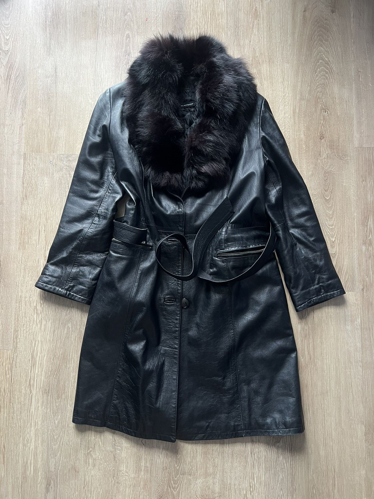 Vintage Vintage 1990 Leather Coat Size M / US 6-8 / IT 42-44 - 1 Thumbnail