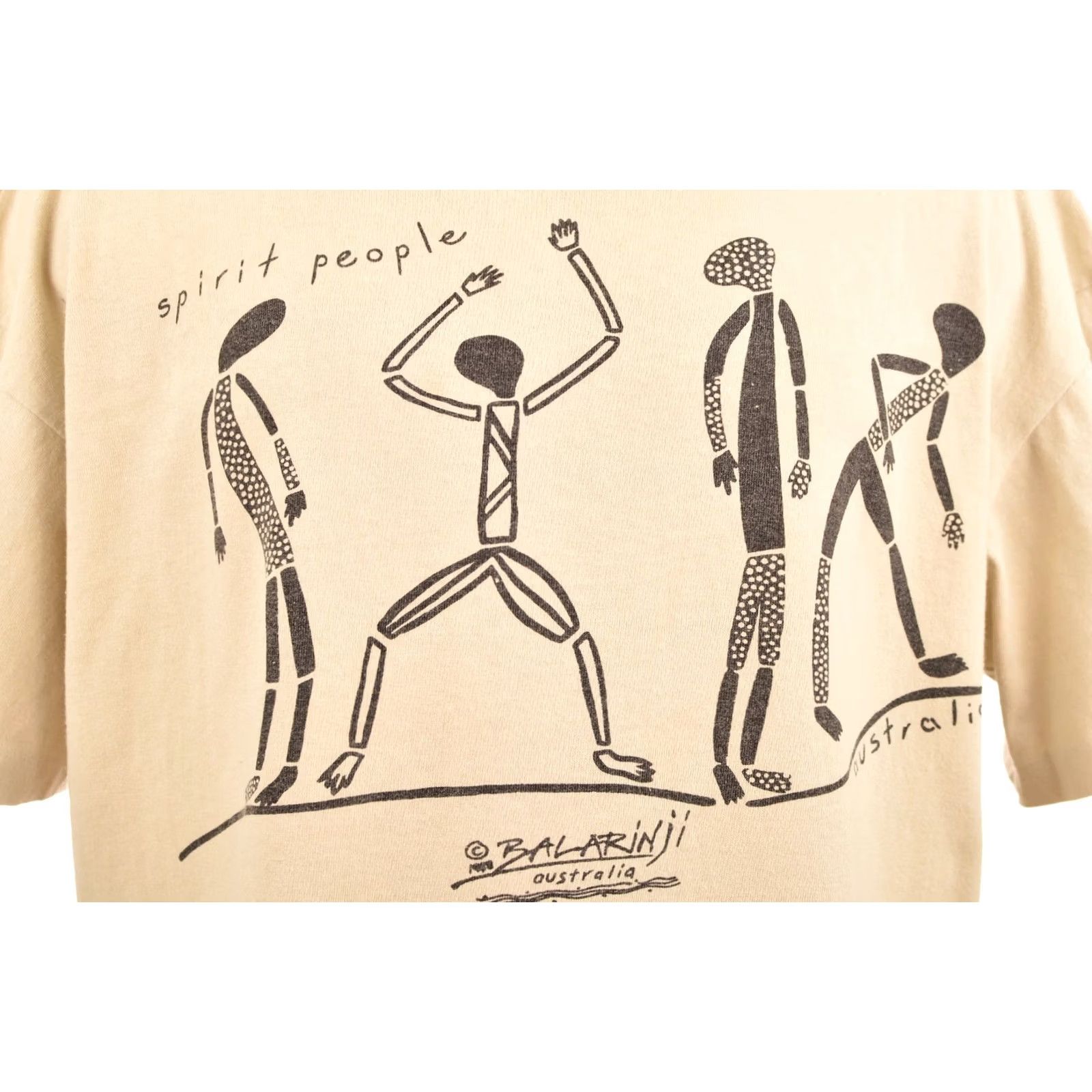 Vintage VINTAGE Balarinji T-Shirt Men L Liwangala Australia Spirit People Beige 100% Cotton Size L Tee Shirt Size US L / EU 52-54 / 3 - 2 Thumbnail