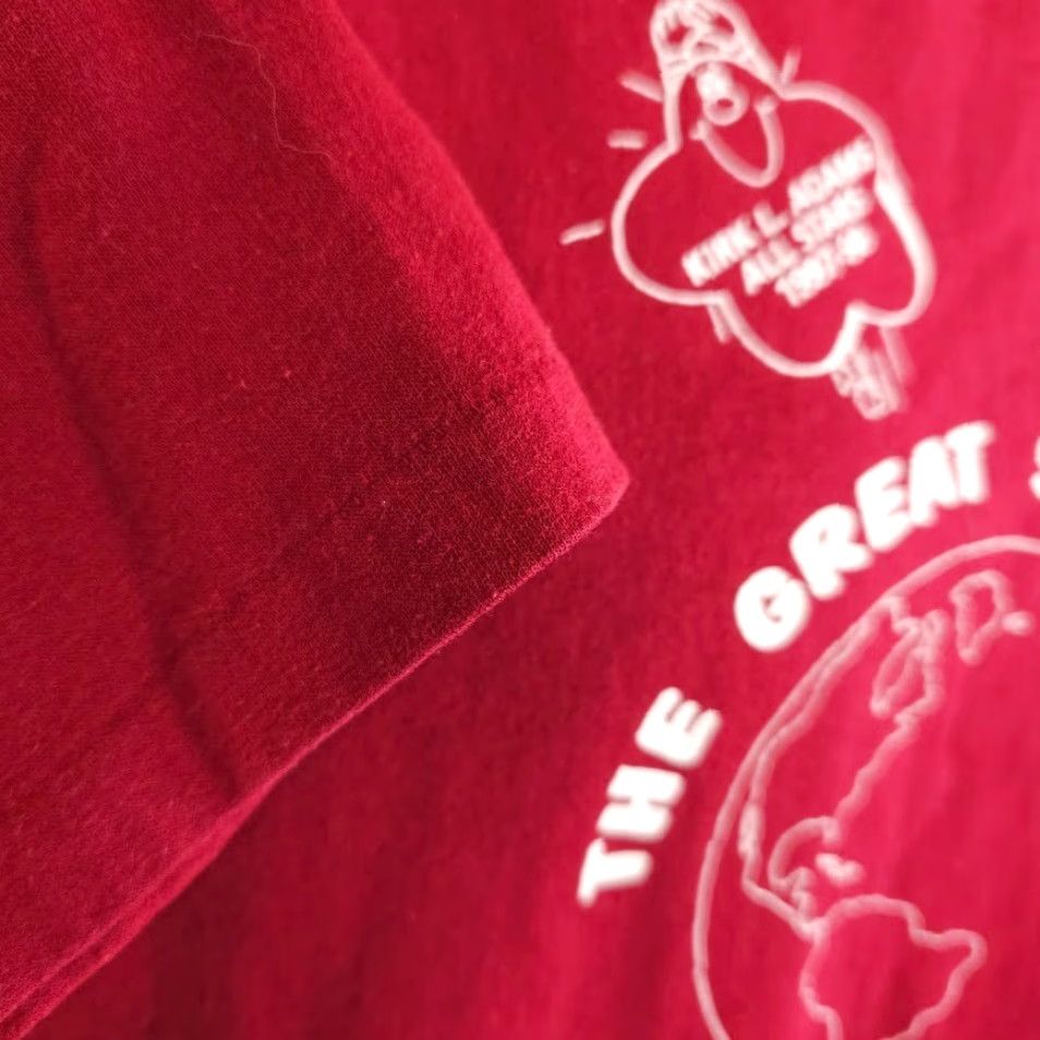 Hanes VINTAGE Hanes Great Space Race T Shirt Mens Large Red 90s Reading Books Made In USA Mens T-Shirt Size US L / EU 52-54 / 3 - 6 Thumbnail