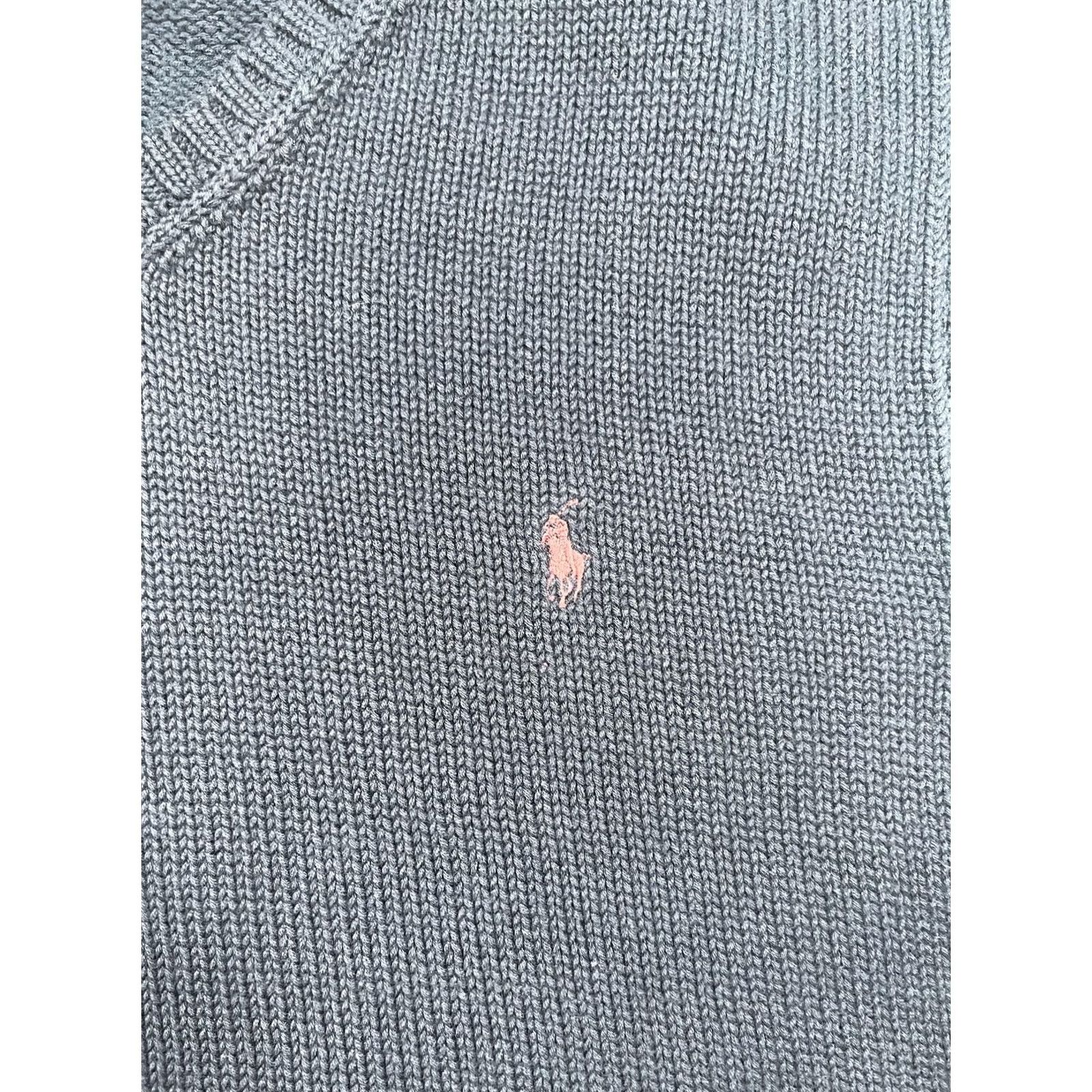 Polo Ralph Lauren VINTAGE Polo Ralph Lauren Sweater Vest Mens XL Navy Blue V-Neck Cotton Knit Pony Logo Size US XL / EU 56 / 4 - 4 Thumbnail