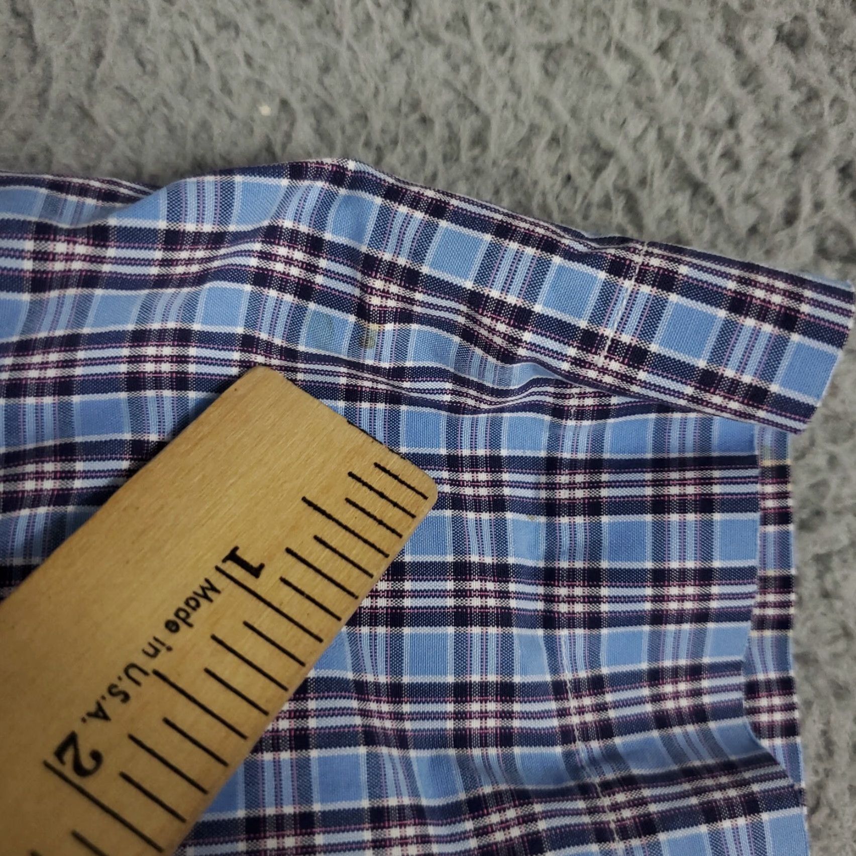 Ralph Lauren VINTAGE Ralph Lauren Shirt Men Large Blue Plaid Button-Up Casual Short Sleeve Polo Classic Department Sale Size US L / EU 52-54 / 3 - 4 Thumbnail