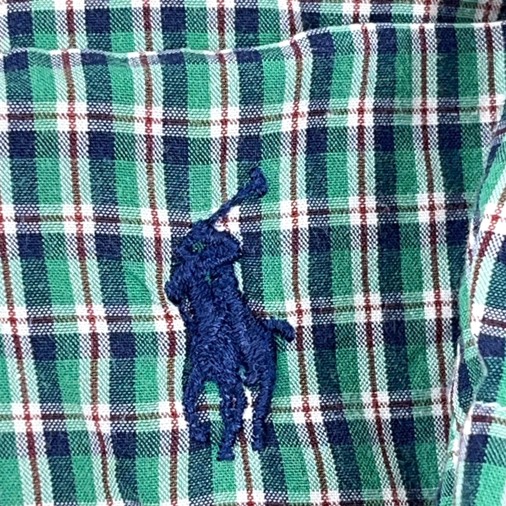 Ralph Lauren Ralph Lauren Button-Up Shirt Men Large Green Blue Plaid Blake Regular Fit Cotton Short Sleeve Casual Size US L / EU 52-54 / 3 - 4 Thumbnail