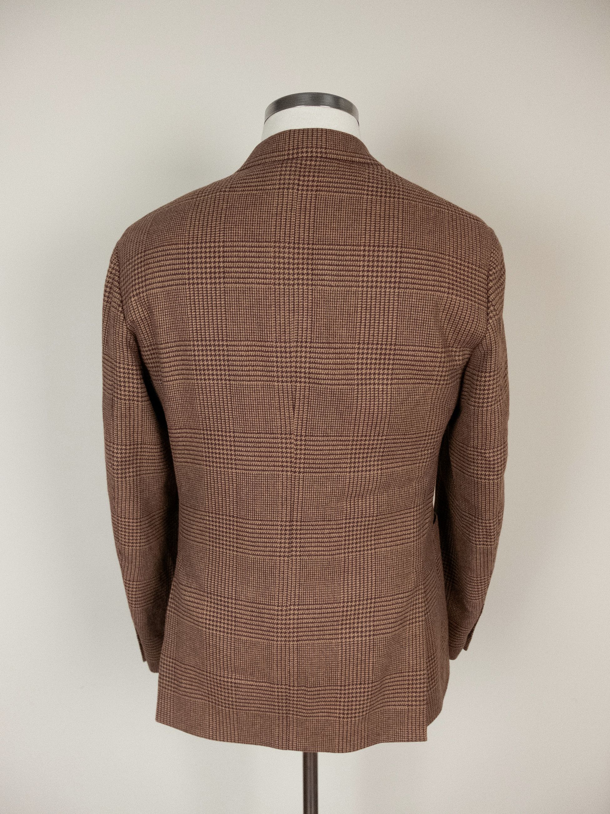Lardini LARDINI brown glen check wool sportscoat jacket Size 38 US Size 38R - 4 Thumbnail
